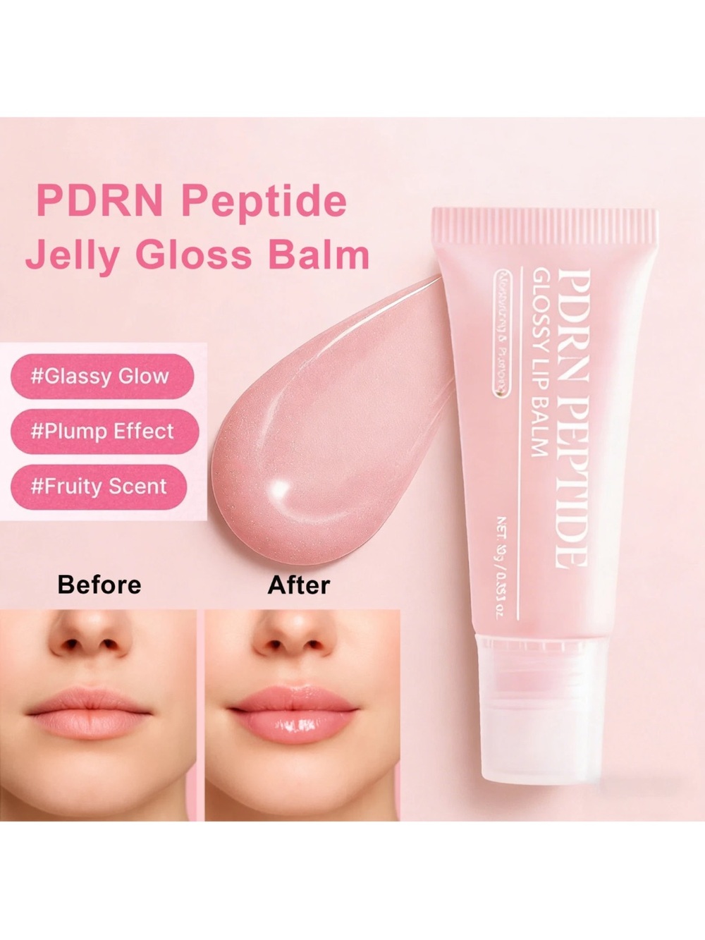 Peptide Jelly Gloss Balm - Pink Gloss